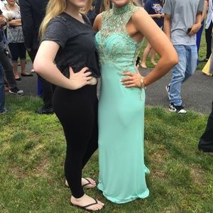 ALICE beaded full length prom dress